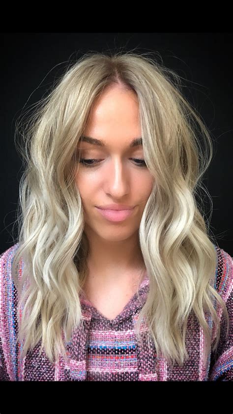 heavy highlighted blonde hair